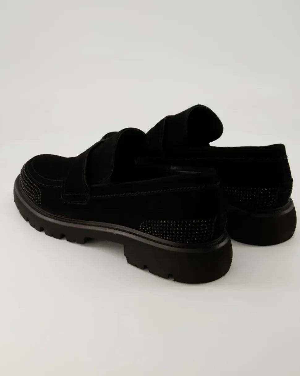 Print Slipper in Schwarz