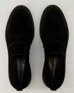 Print Slipper in Schwarz