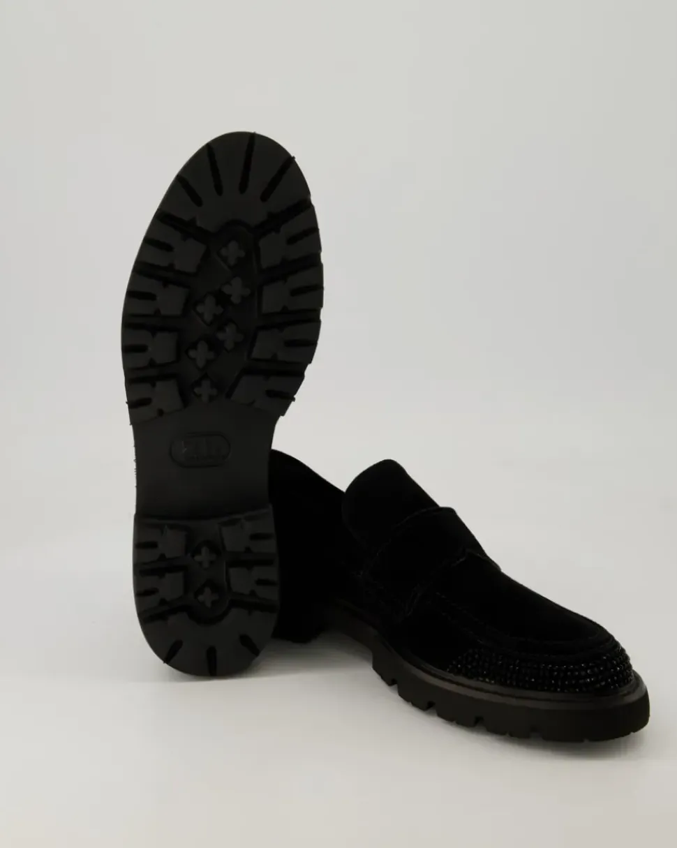 Print Slipper in Schwarz
