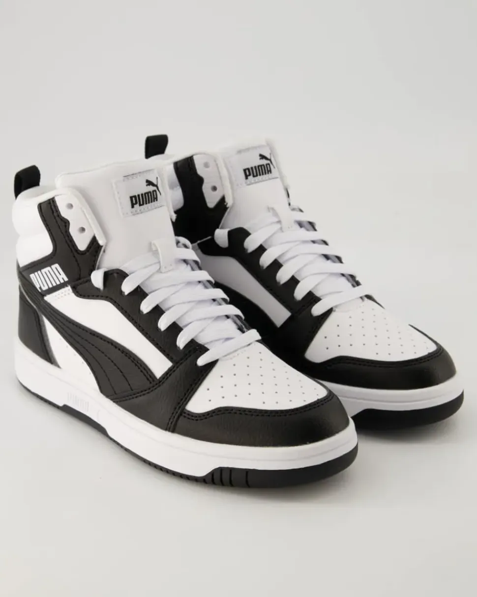 Rebound V6 Mid Jr. Schnürschuhe in Weiß