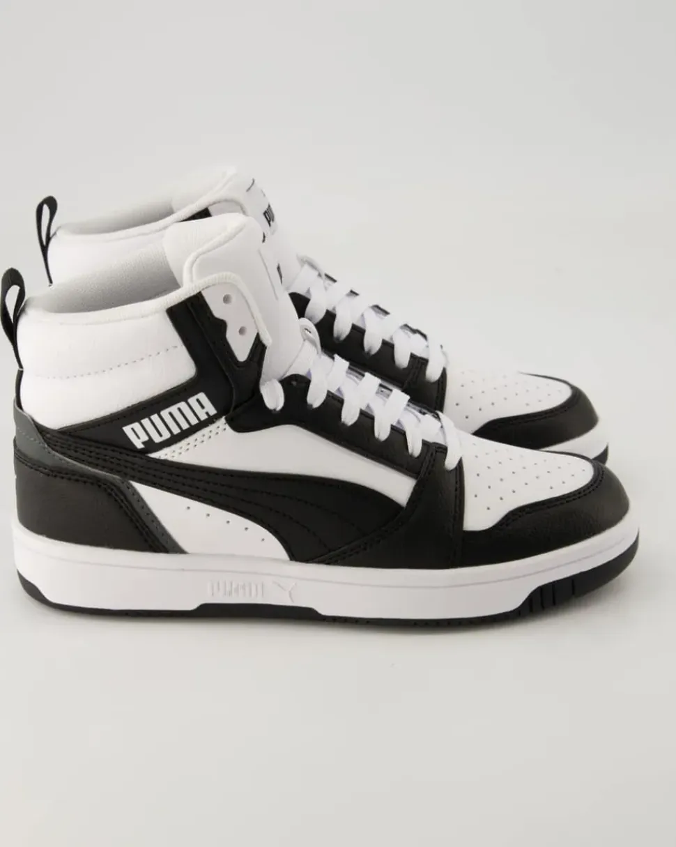 Rebound V6 Mid Jr. Schnürschuhe in Weiß