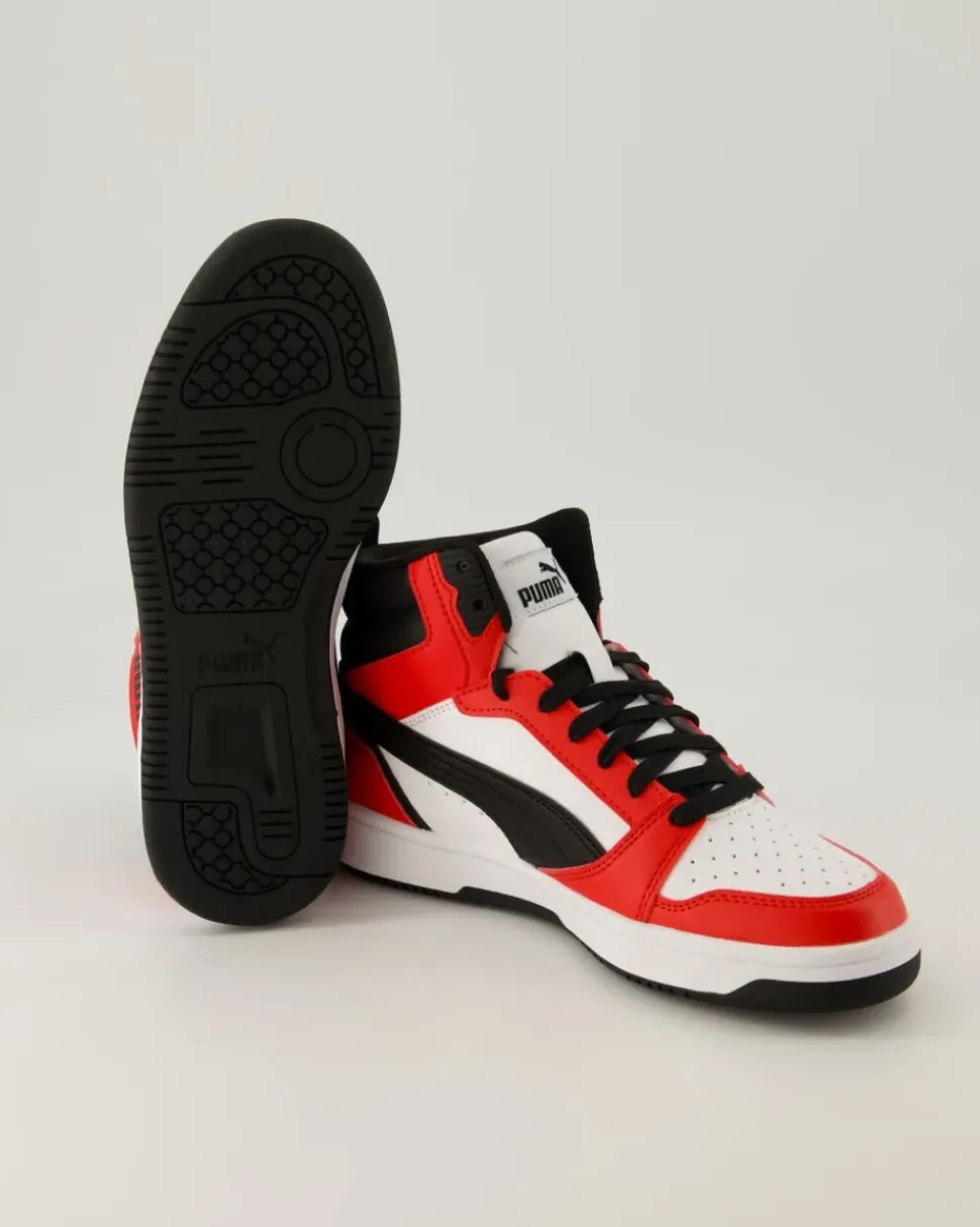 Rebound V6 Mid Jr. Sneaker in Weiß