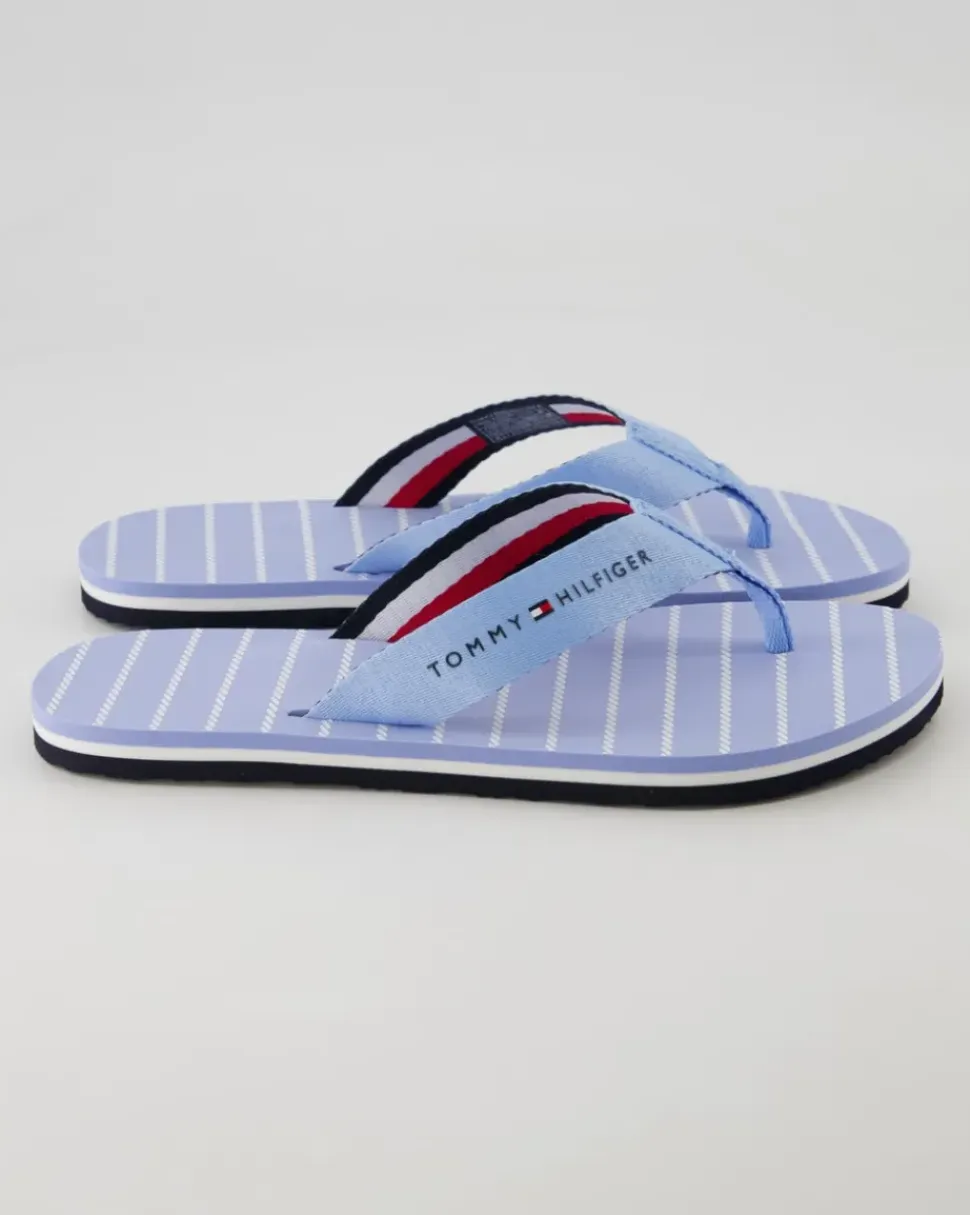 Rope Sandal Pantoletten in Blau