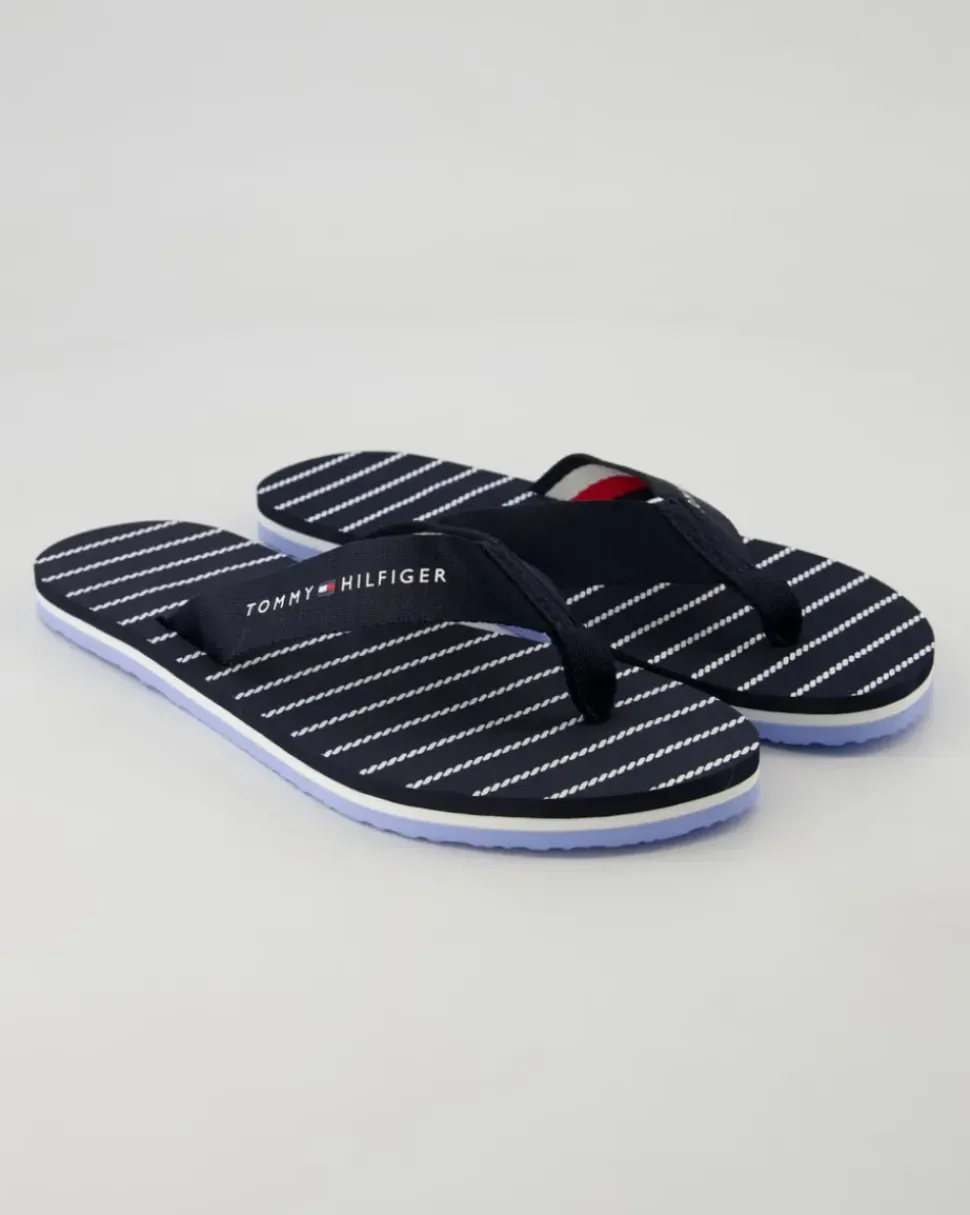 Rope Sandal Zehentrenner in Blau