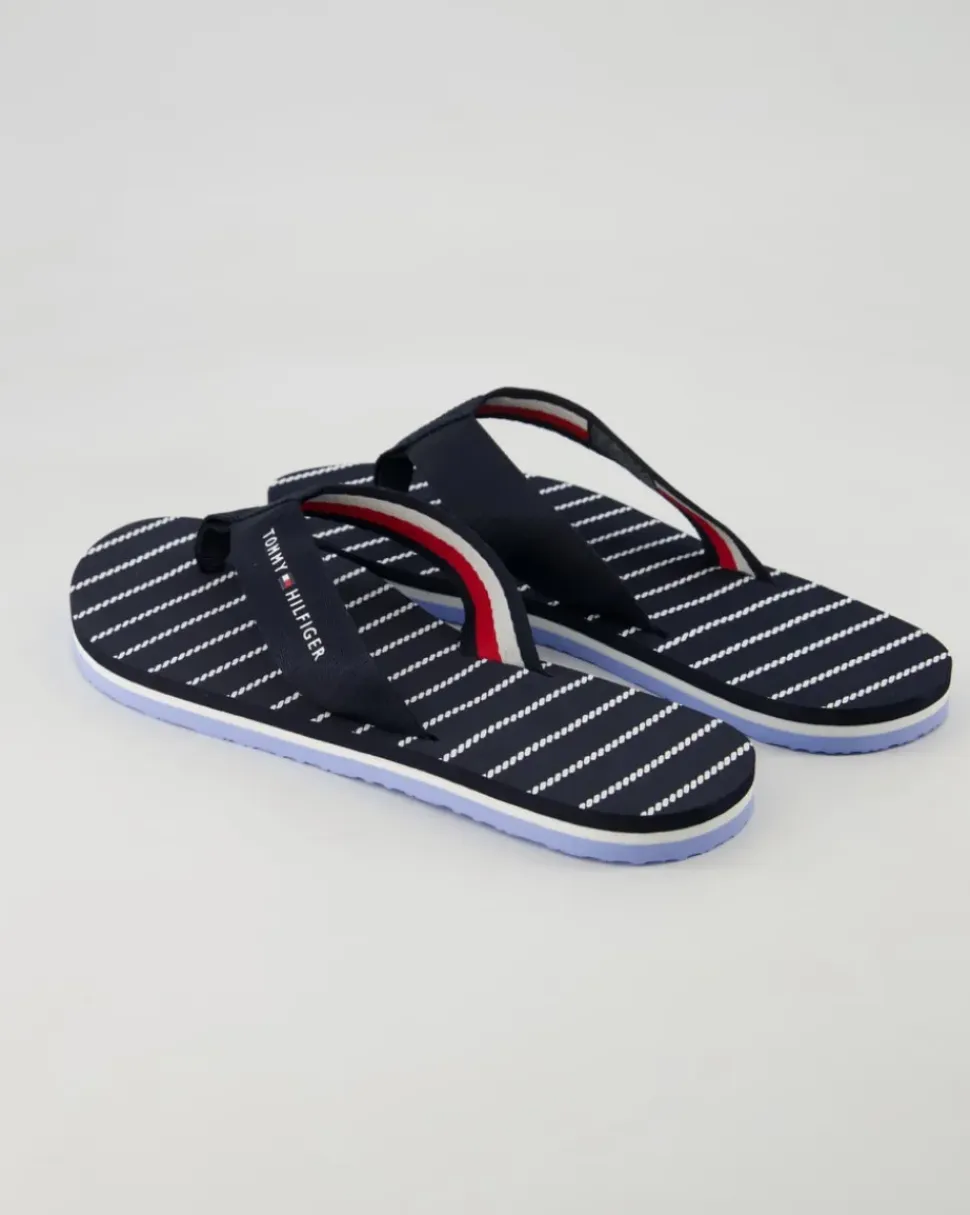 Rope Sandal Zehentrenner in Blau