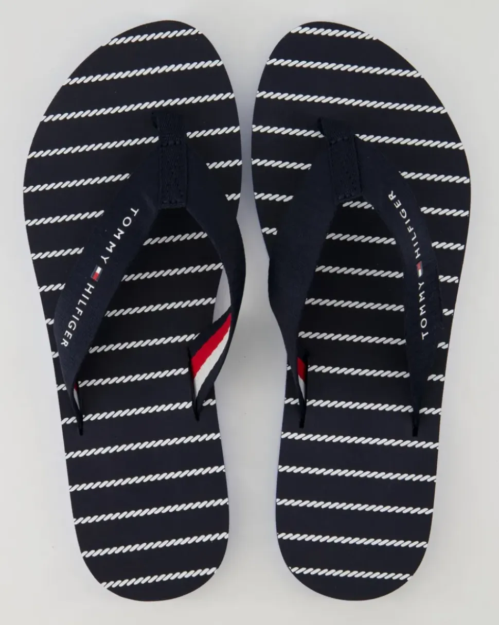 Rope Sandal Zehentrenner in Blau