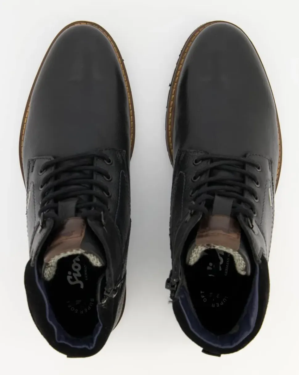 Rostolo-701-Tex Stiefeletten in Schwarz