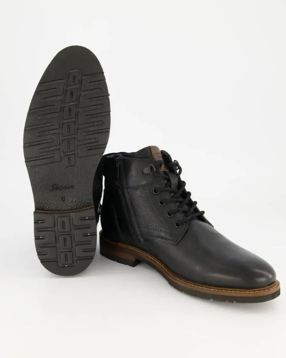 Rostolo-701-Tex Stiefeletten in Schwarz