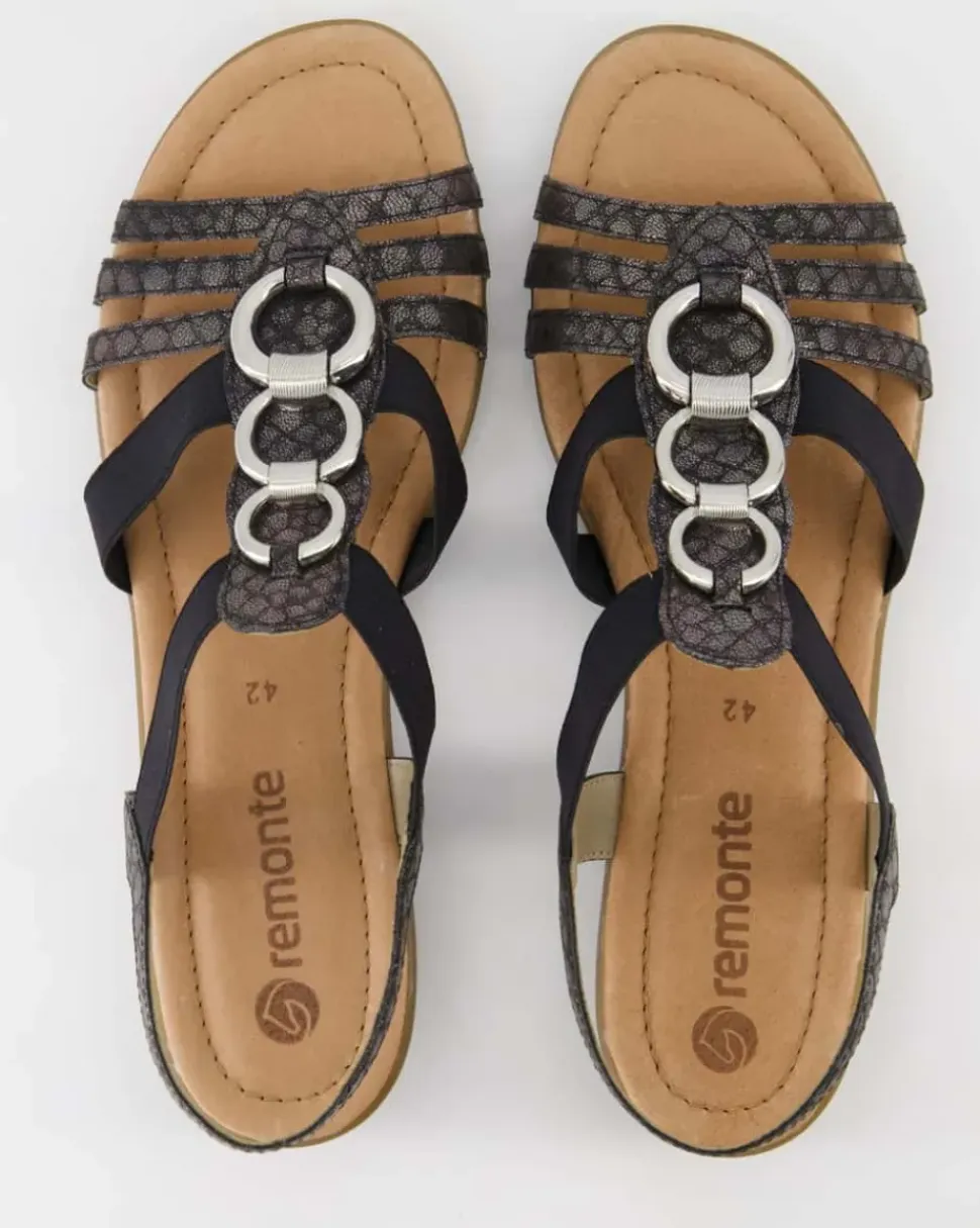 R3605-02 Sandalen in Schwarz