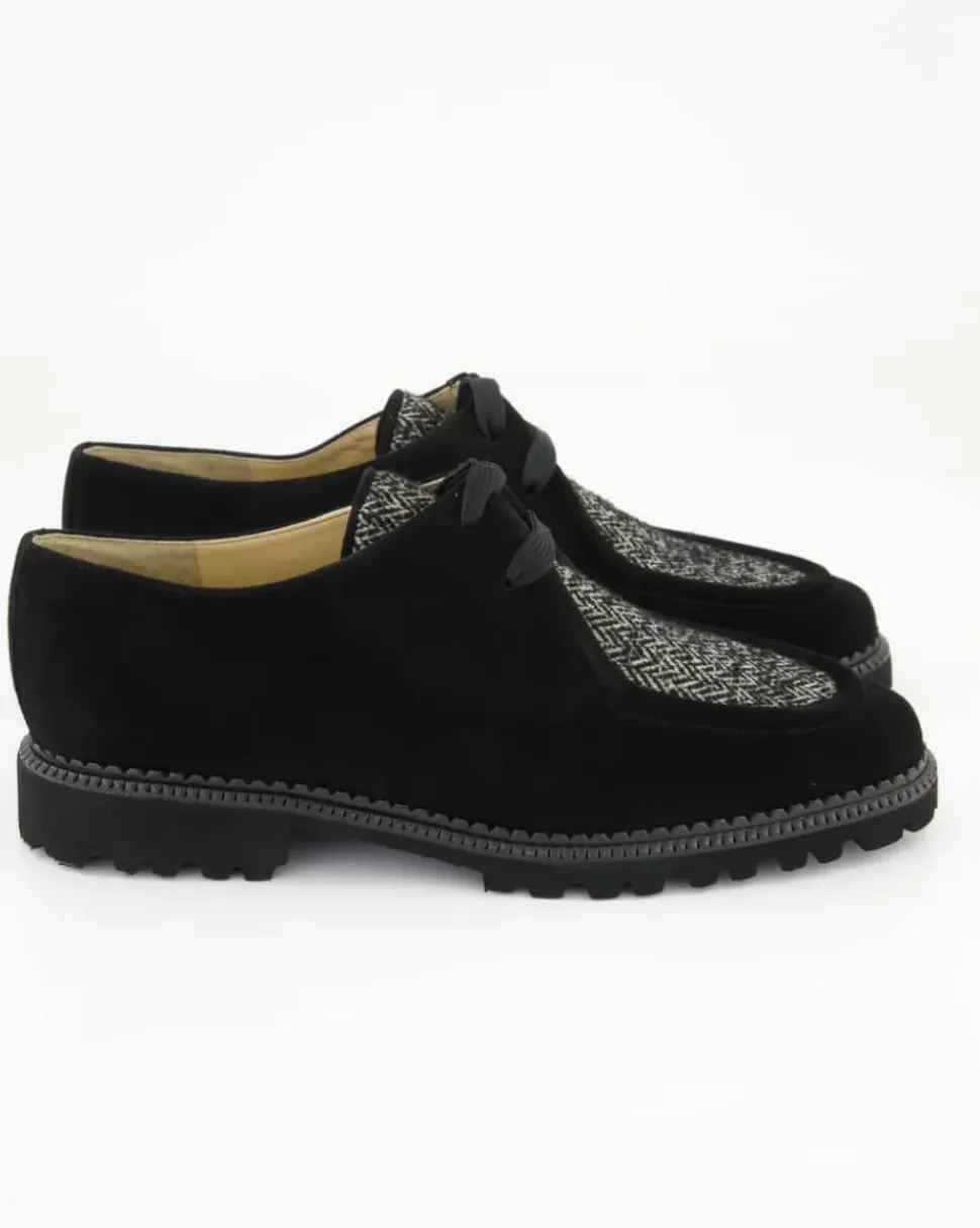 11615 Schnürschuhe in Schwarz