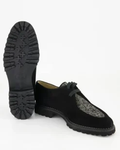 11615 Schnürschuhe in Schwarz