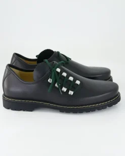 6743 Schnürschuhe in Schwarz