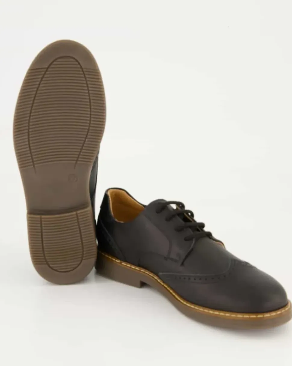 2300 Schnürschuhe in Schwarz