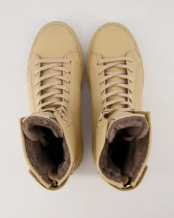 Schnürstiefelette Winterstiefel in Beige