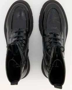 52257 Schnürstiefel in Schwarz