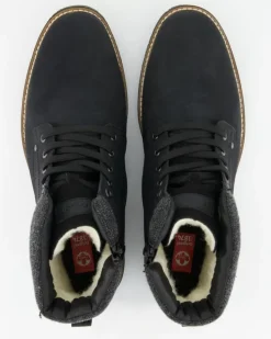 33640-01 Schnürstiefel in Schwarz