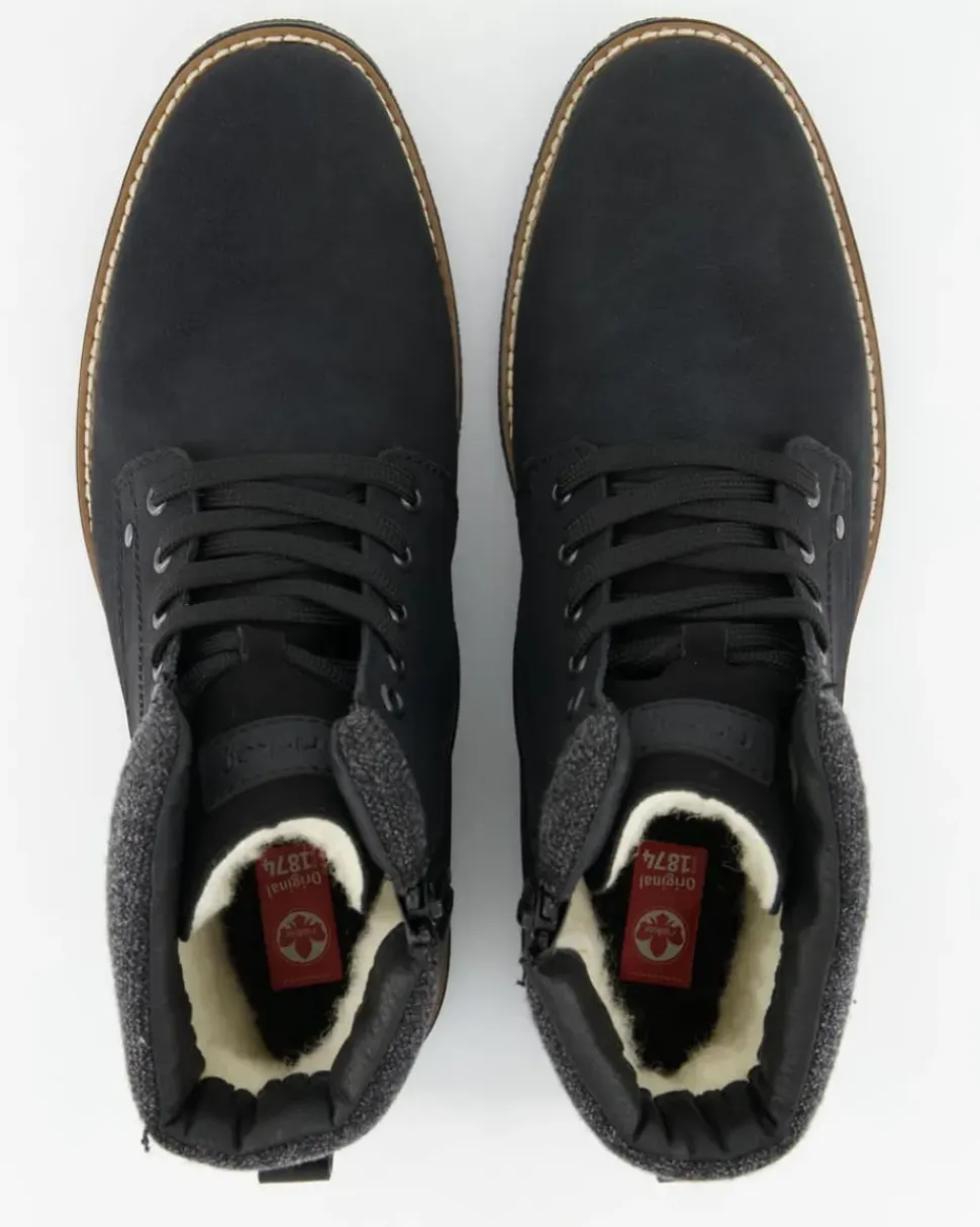 33640-01 Schnürstiefel in Schwarz
