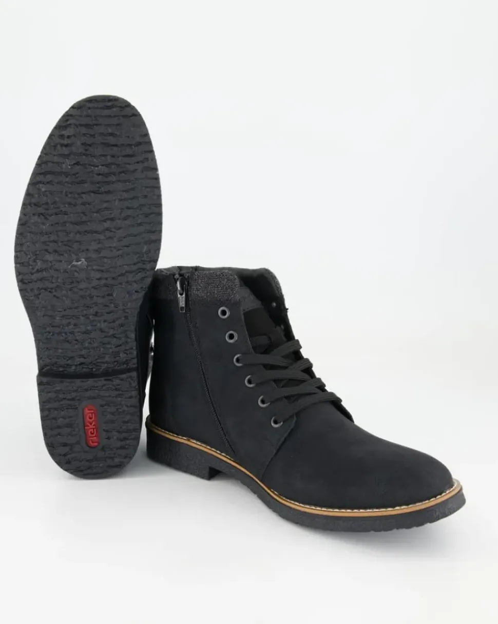 33640-01 Schnürstiefel in Schwarz