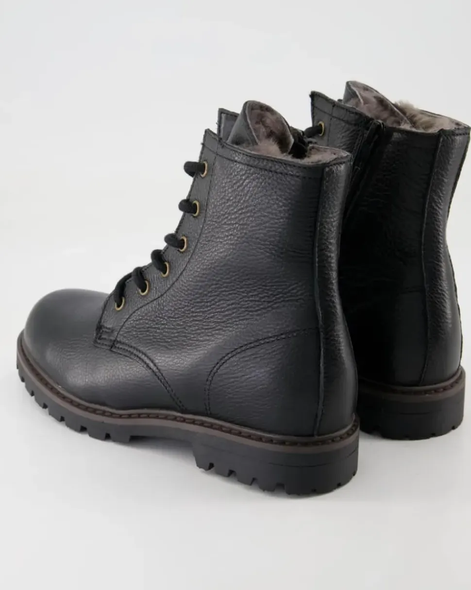 54-5508 Schnürstiefel in Schwarz