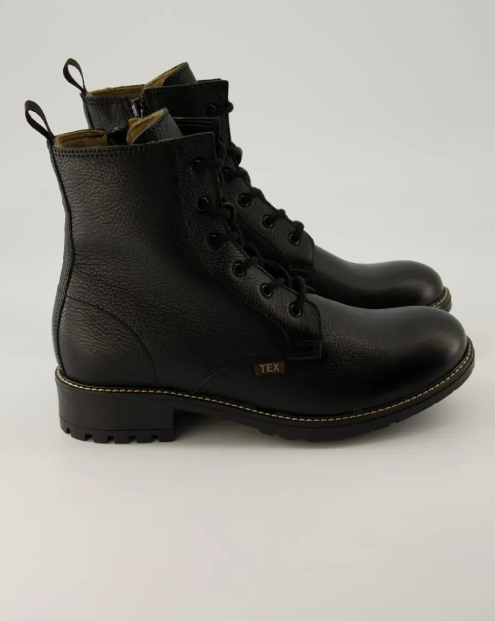 54-5157 Schnürstiefel in Schwarz
