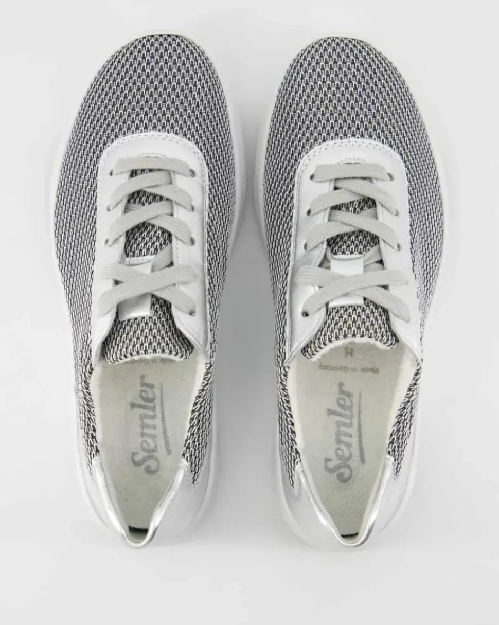 SIGGI Schnürschuhe in Silber