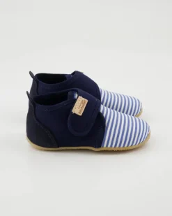 Sigi Streifchen Hausschuhe in Blau