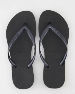 Slim Zehentrenner in Schwarz