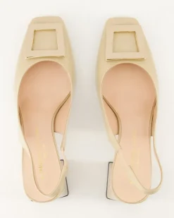 6551 Slingpumps in Beige