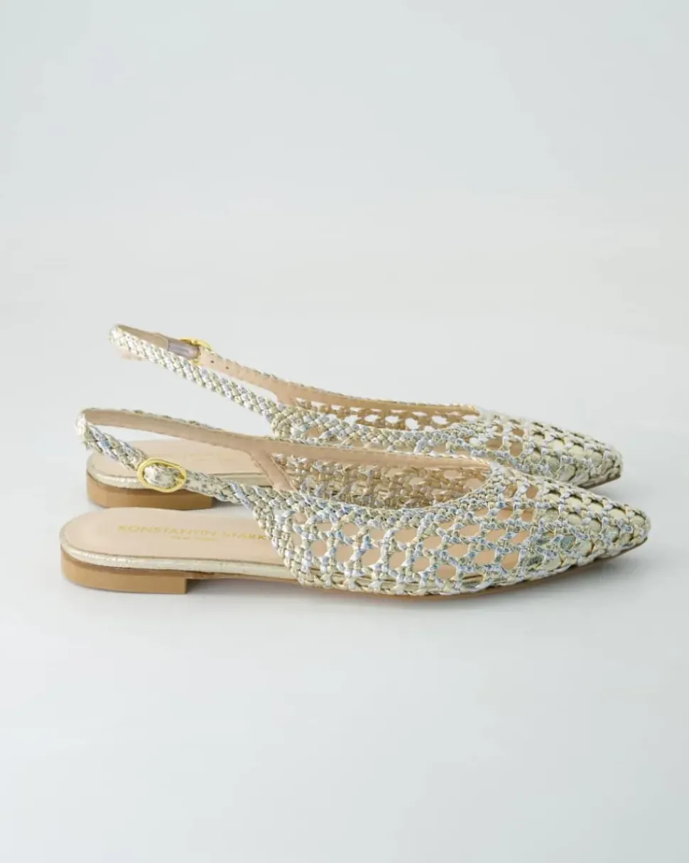 1969-775 Slingpumps in Gold