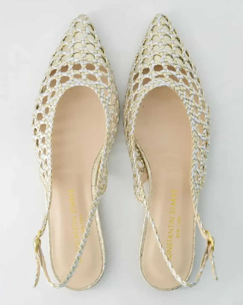 1969-775 Slingpumps in Gold