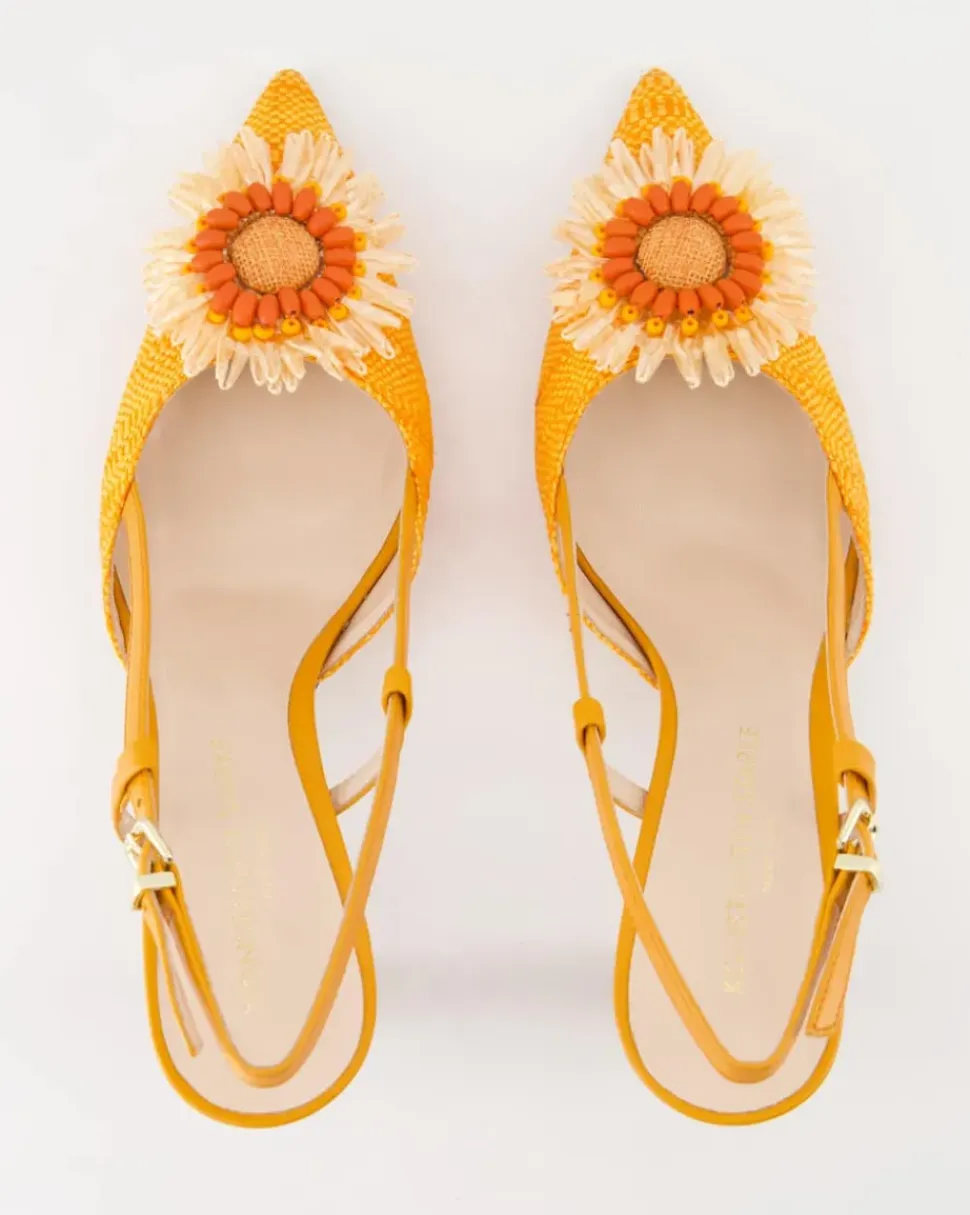 1980 Slingpumps in Orange