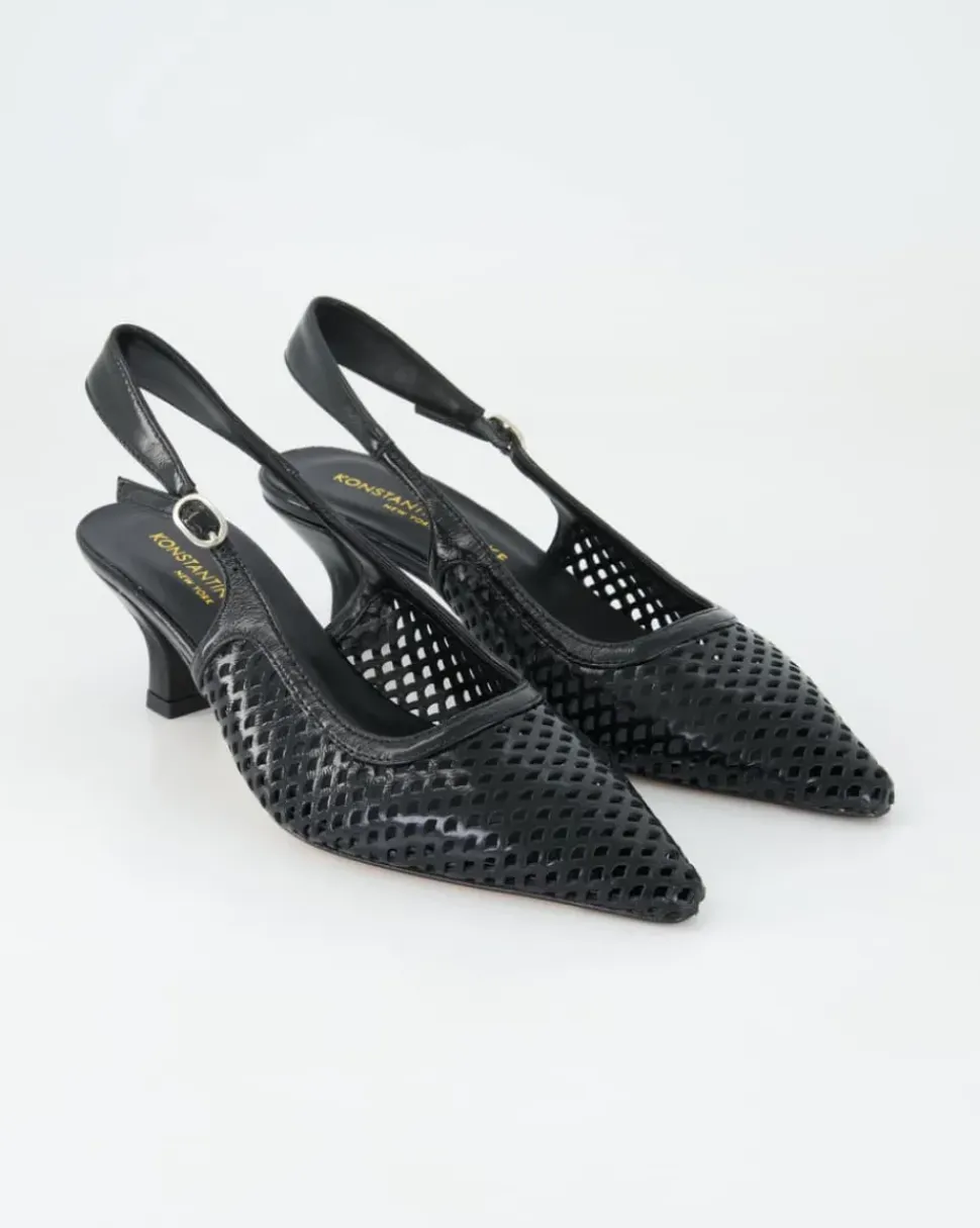 01645-102 Slingpumps in Schwarz