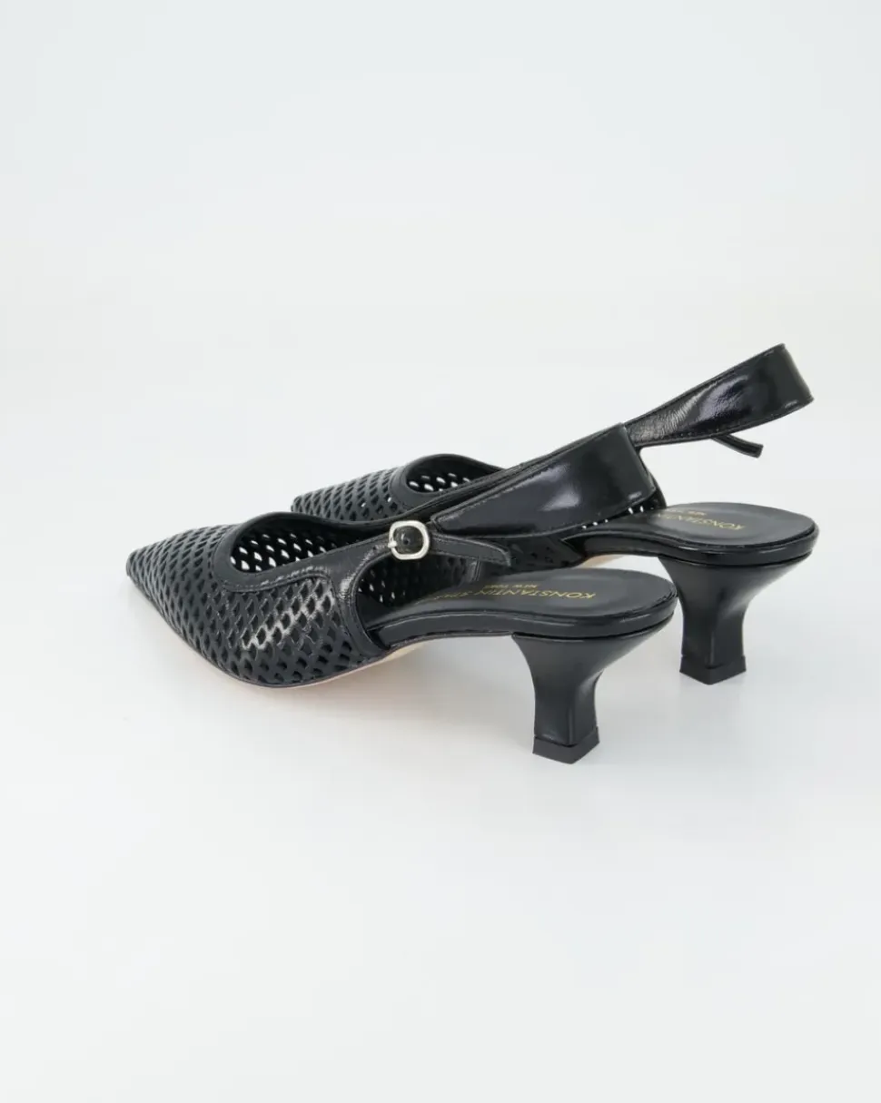 01645-102 Slingpumps in Schwarz