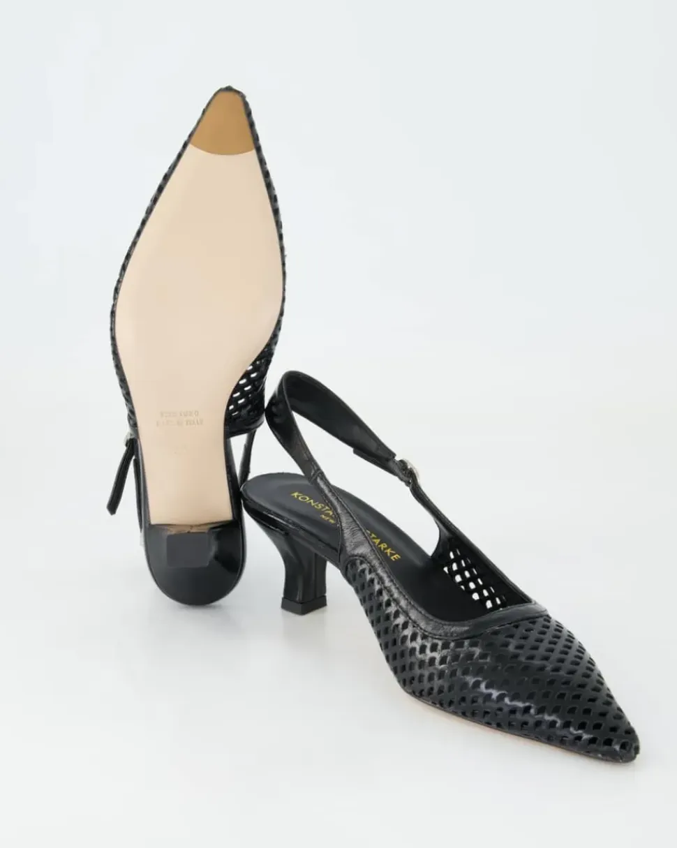 01645-102 Slingpumps in Schwarz