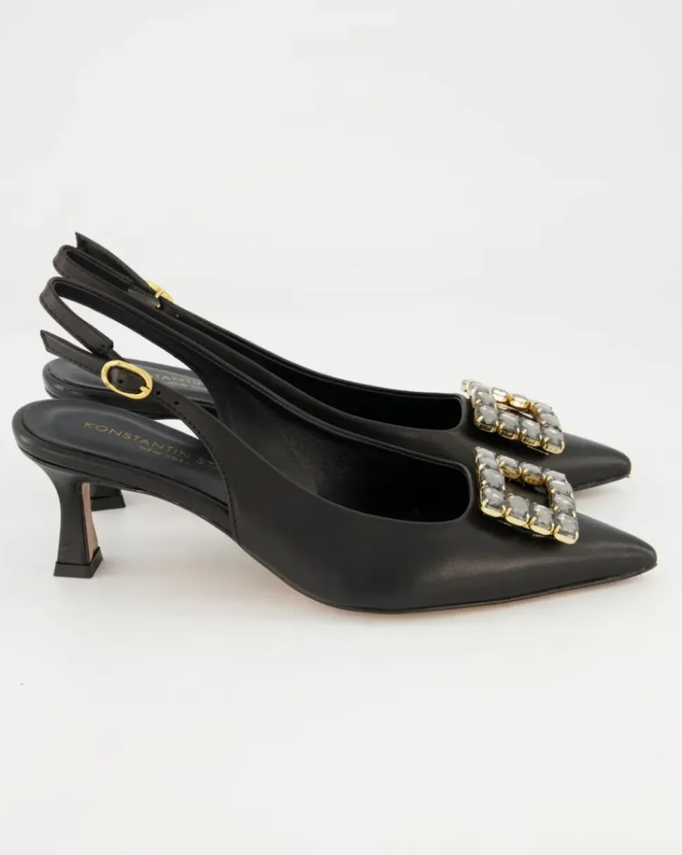 0440 Slingpumps in Schwarz