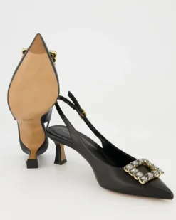 0440 Slingpumps in Schwarz