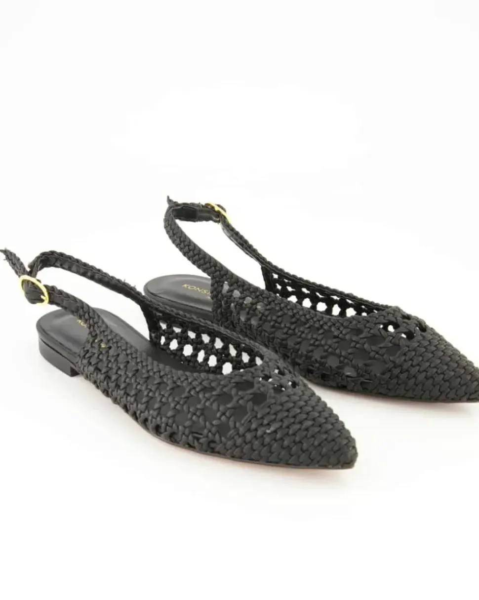 1969-105 Slingpumps in Schwarz