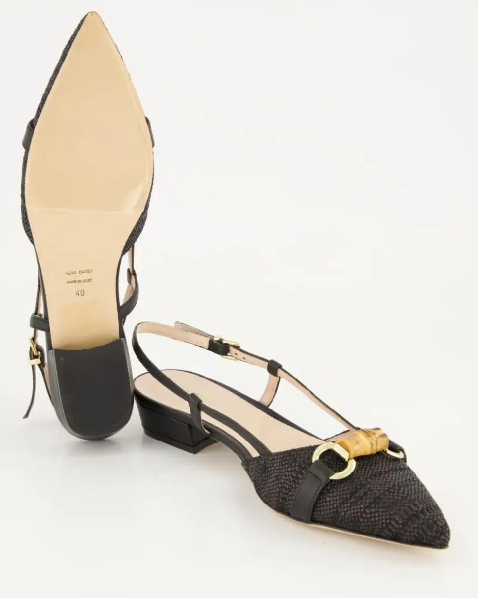 215 Slingpumps in Schwarz