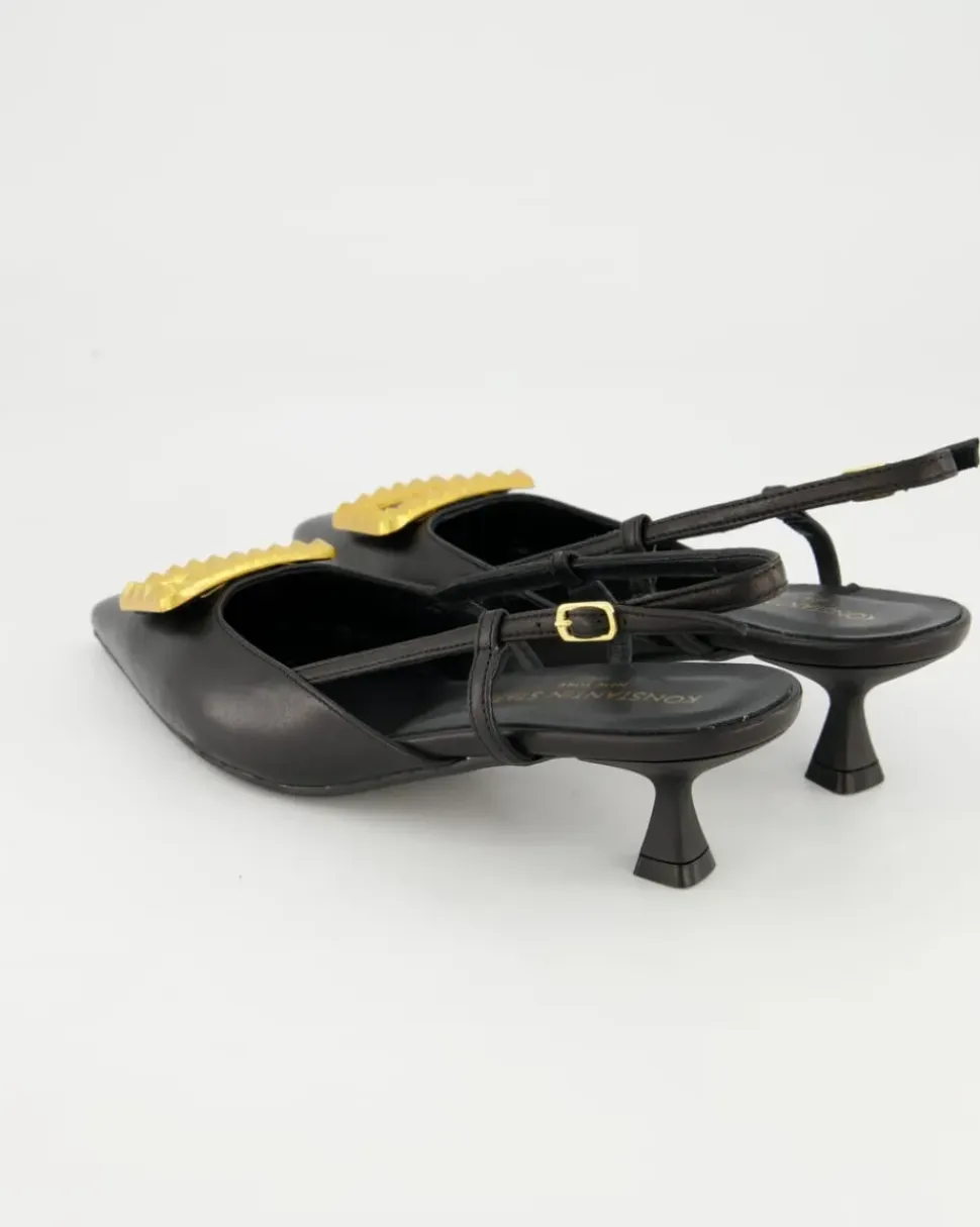 0536 Slingpumps in Schwarz