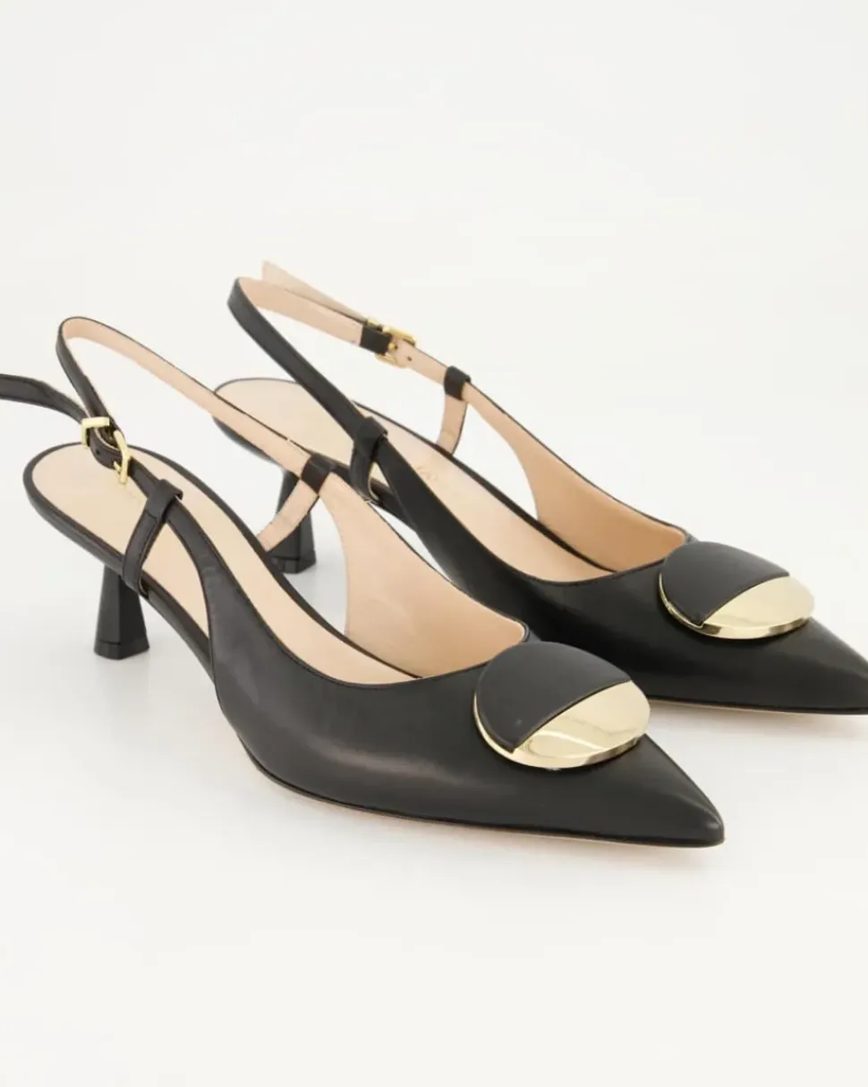 5553 Slingpumps in Schwarz