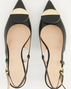5553 Slingpumps in Schwarz
