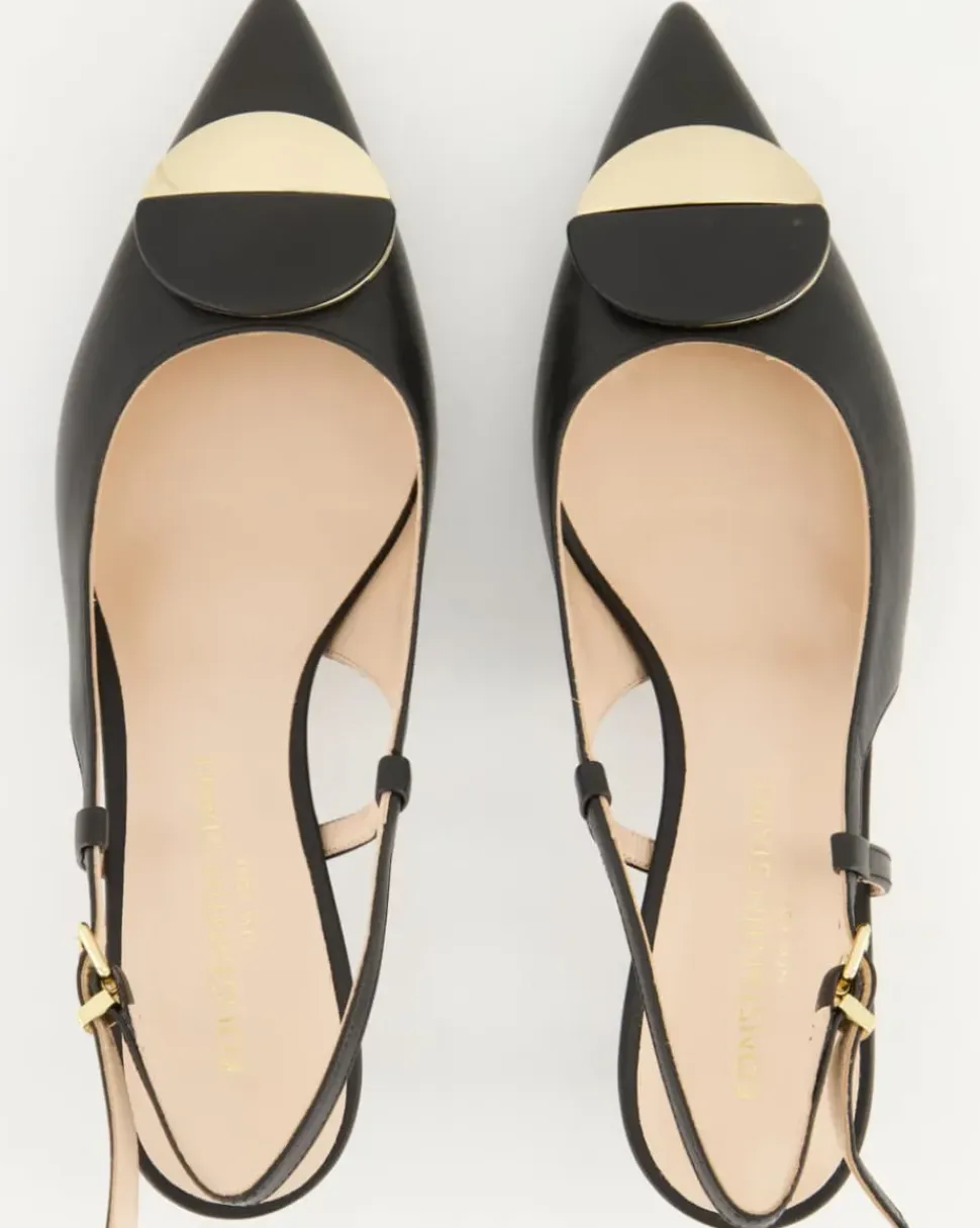 5553 Slingpumps in Schwarz
