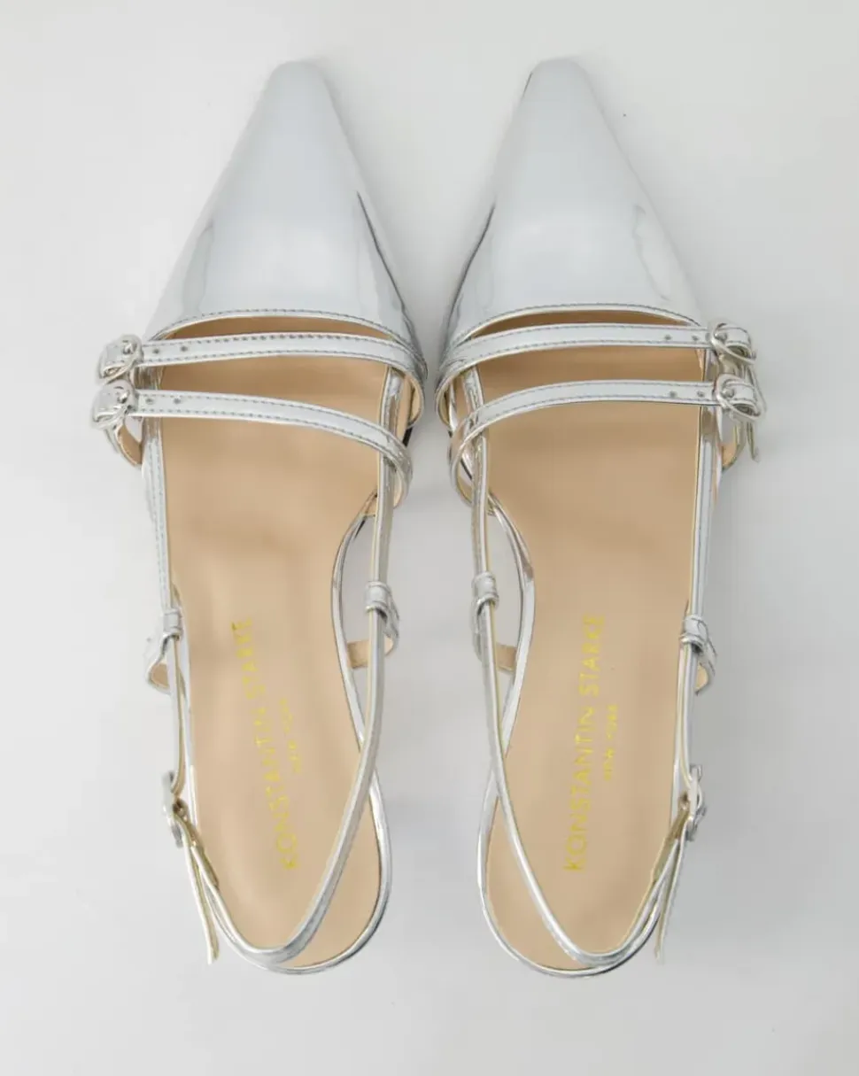 1633-332 Slingpumps in Silber