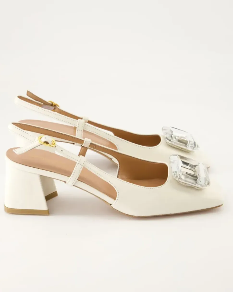 1520 Slingpumps in Weiß