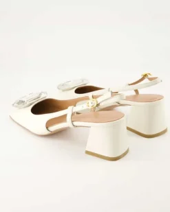1520 Slingpumps in Weiß