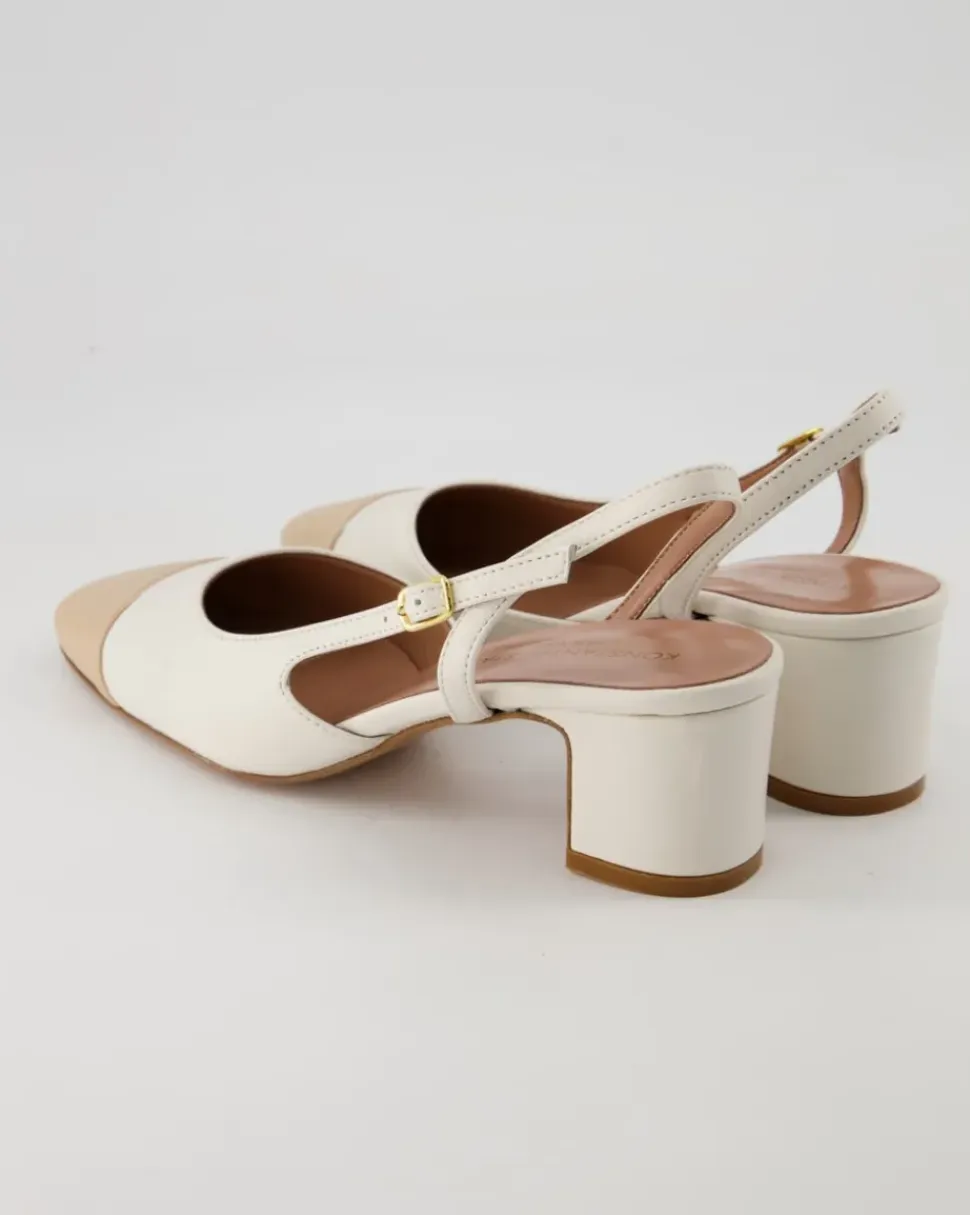 Sling Slingpumps in Weiß