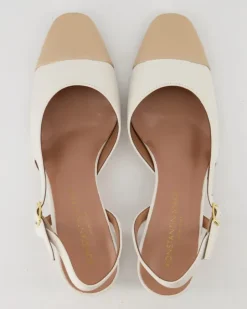 Sling Slingpumps in Weiß