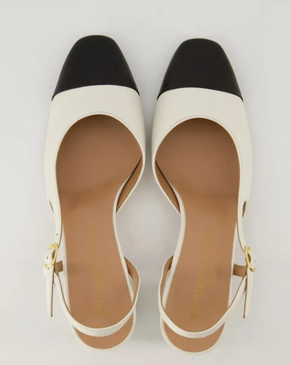 Sling Slingpumps in Weiß
