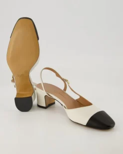 Sling Slingpumps in Weiß
