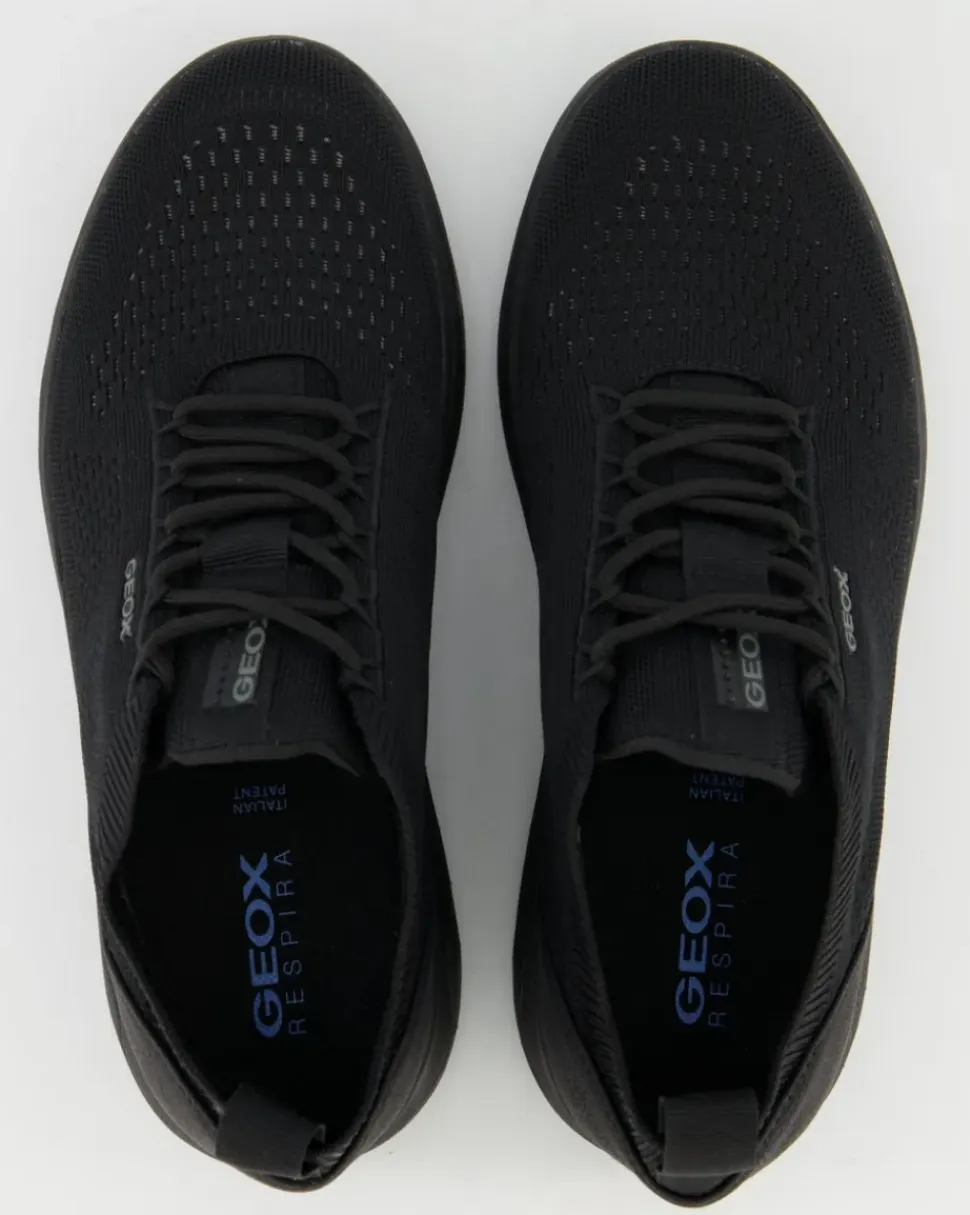 SPHERICA A - KNITTED TEXT. Sneaker in Schwarz